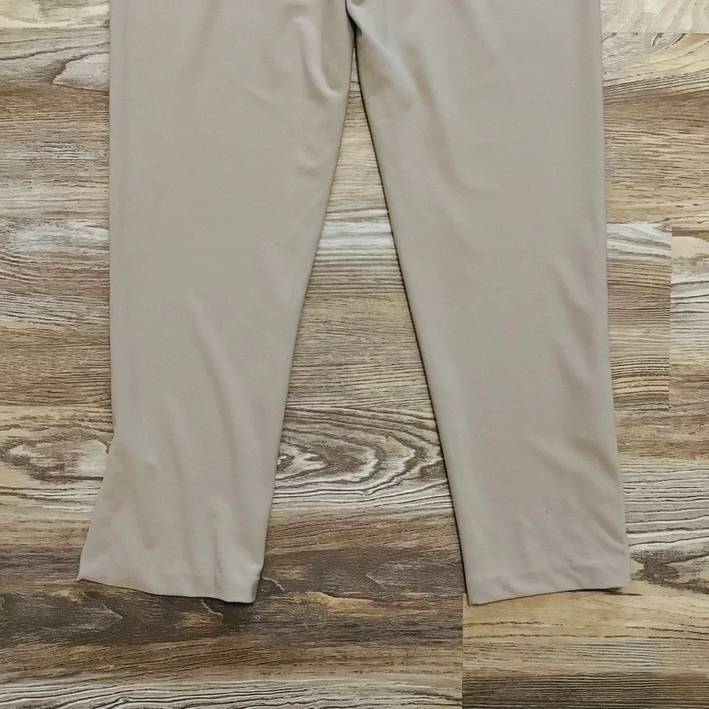 Joie Taupe High Rise Knit Pull On Split Hem Slim Tapered Leg Pants XS